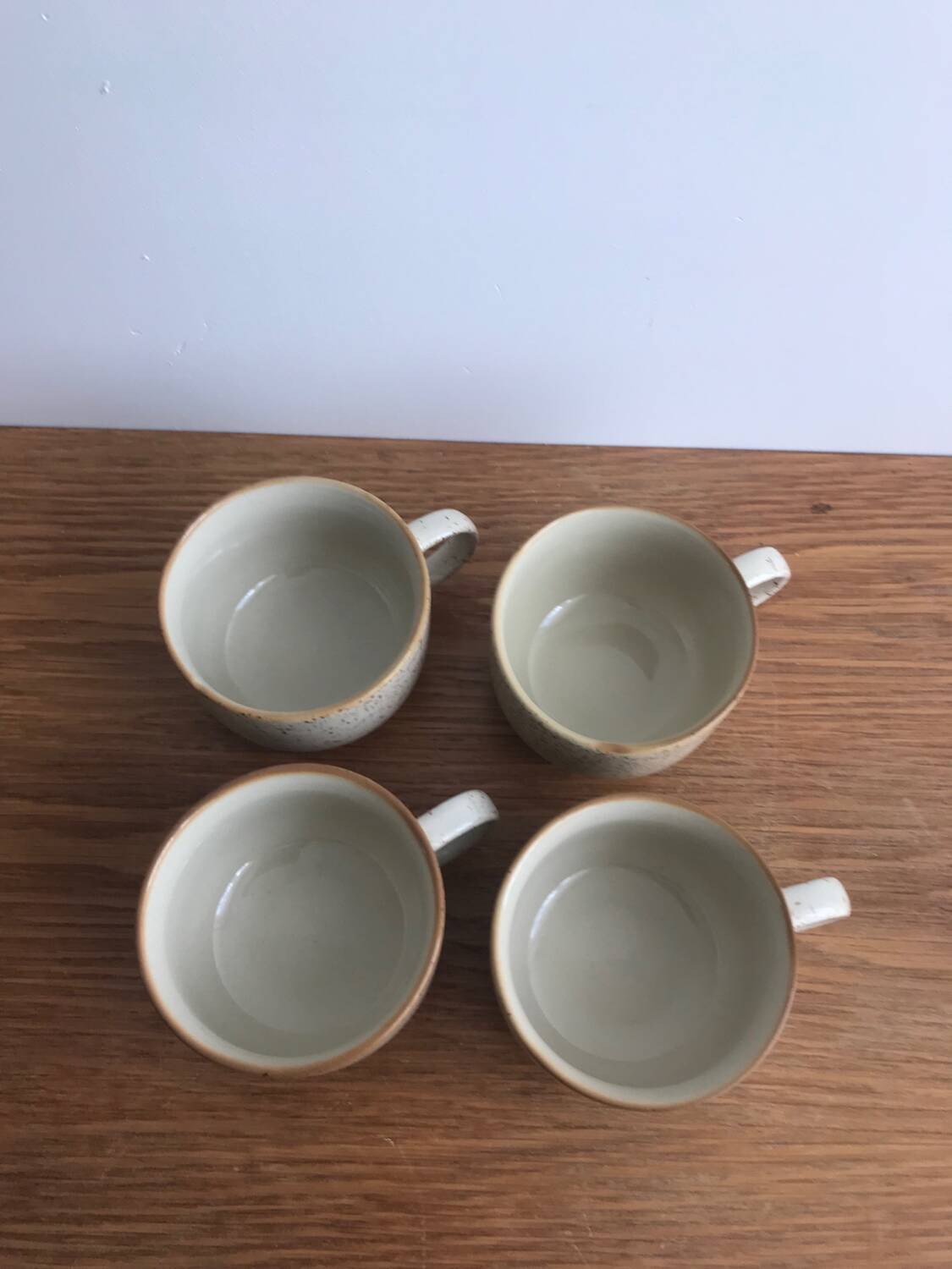 Set of 4 vintage stoneware mugs