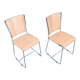 Set of Postmodern Italian Design Leather Dining Chairs by Segis, 1990s