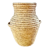Braided wicker jar