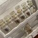 Wooden spice shelf in the 80s.