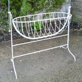 Bercelonnette white wrought iron with gooseneck for sail
