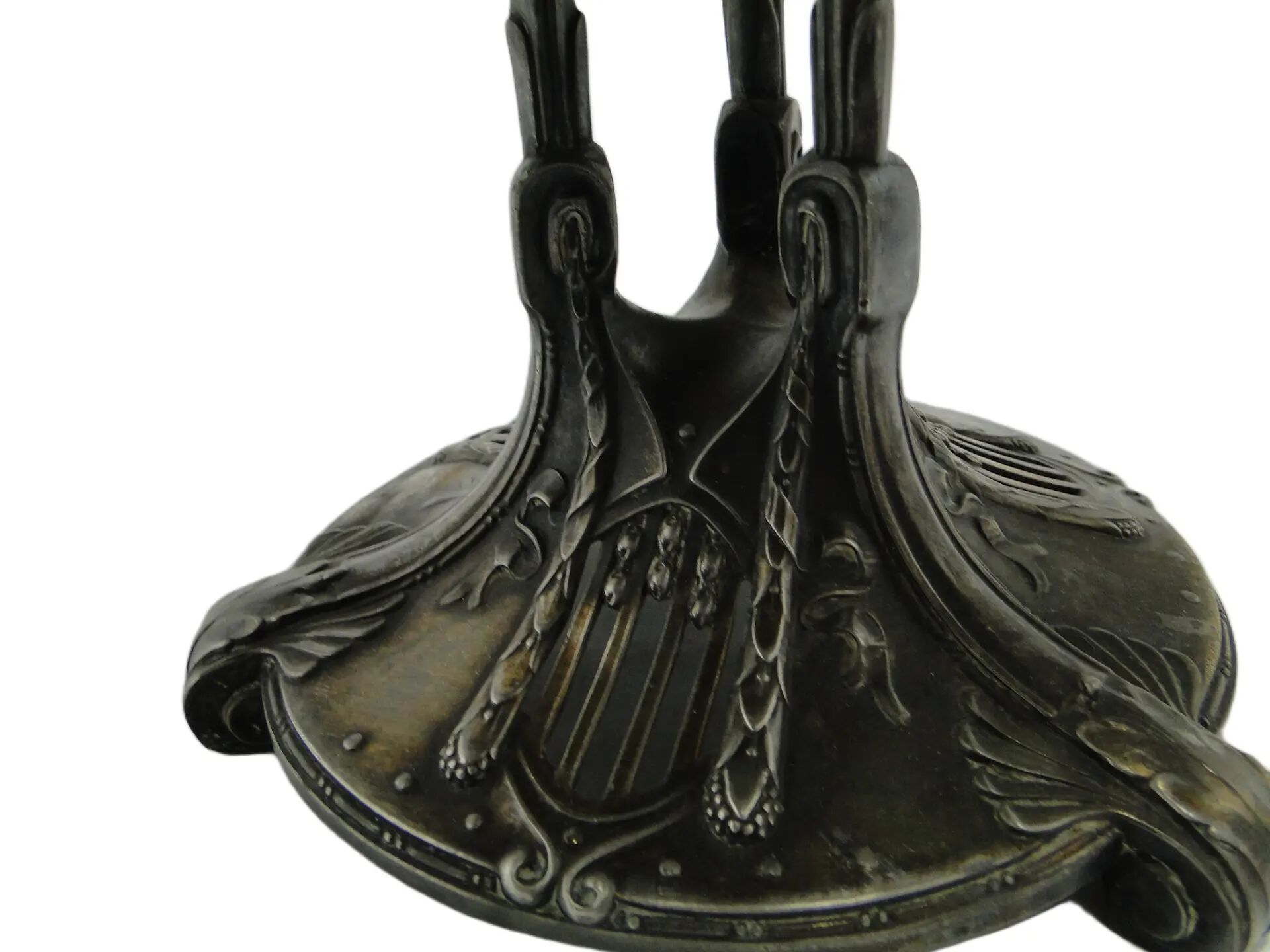 Art Nouveau centerpiece, glass, Quist, Germany, early 20th c.