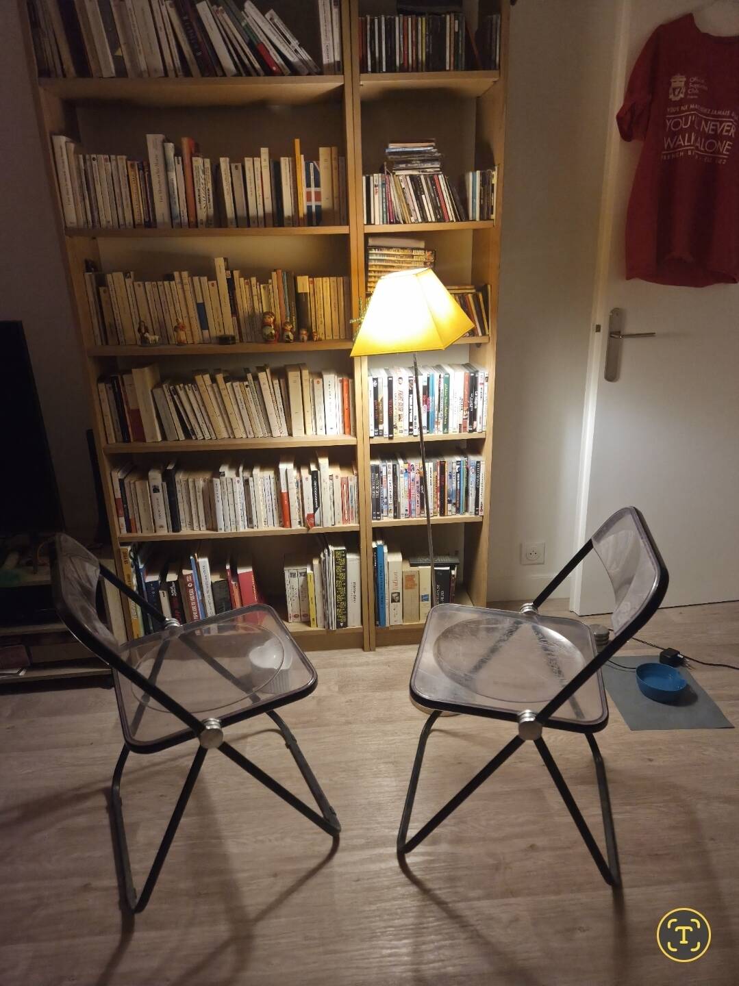 Pair of folding chairs "Plia" – Giancarlo Piretti for Anonima Castelli