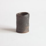 Brown ceramic vase by Paul Envalds for Arabia Finland 1960/1970