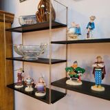 Shelf string metal 6 trays, 70s.