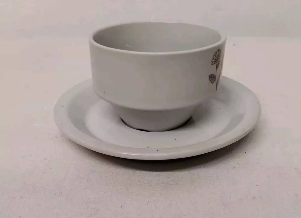 Vintage Bergère De France Espresso Cup and Saucer Set