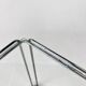 Max Sauze Steel and Glass Side Table, 1970s