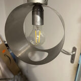 Wall lamp in brushed aluminum