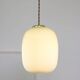 Mid-Century Italian Brass and Glass Pendant Lamp