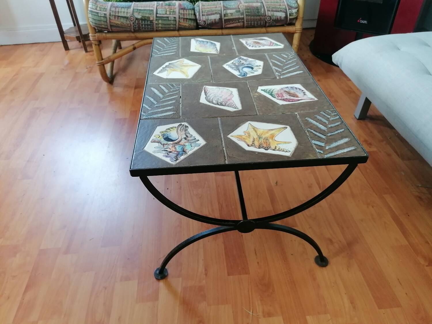 Vallauris coffee table, 1960. Mme Roux decor