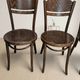 Set of 4 ton wooden dining chairs, 20th century, czechoslovak, 90 × 46 cm