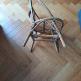 Chaise enfants en rotin
