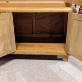 Limed oak display case from the 1940s