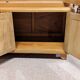 Limed oak display case from the 1940s