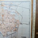 Printed in 1909, map of Parma, Italy