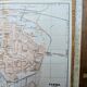 Imprimée en 1909, carte de Parme, Italie