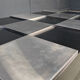 Vintage lacquer and aluminum checkerboard coffee table, 1970s