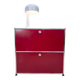 USM Haller "Ruby Red" – storage unit (as new condition)