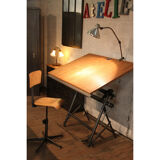 Architect's folding drawing table