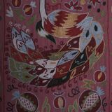 Hand knotted rug, vintage Turkish rug 53x186 cm