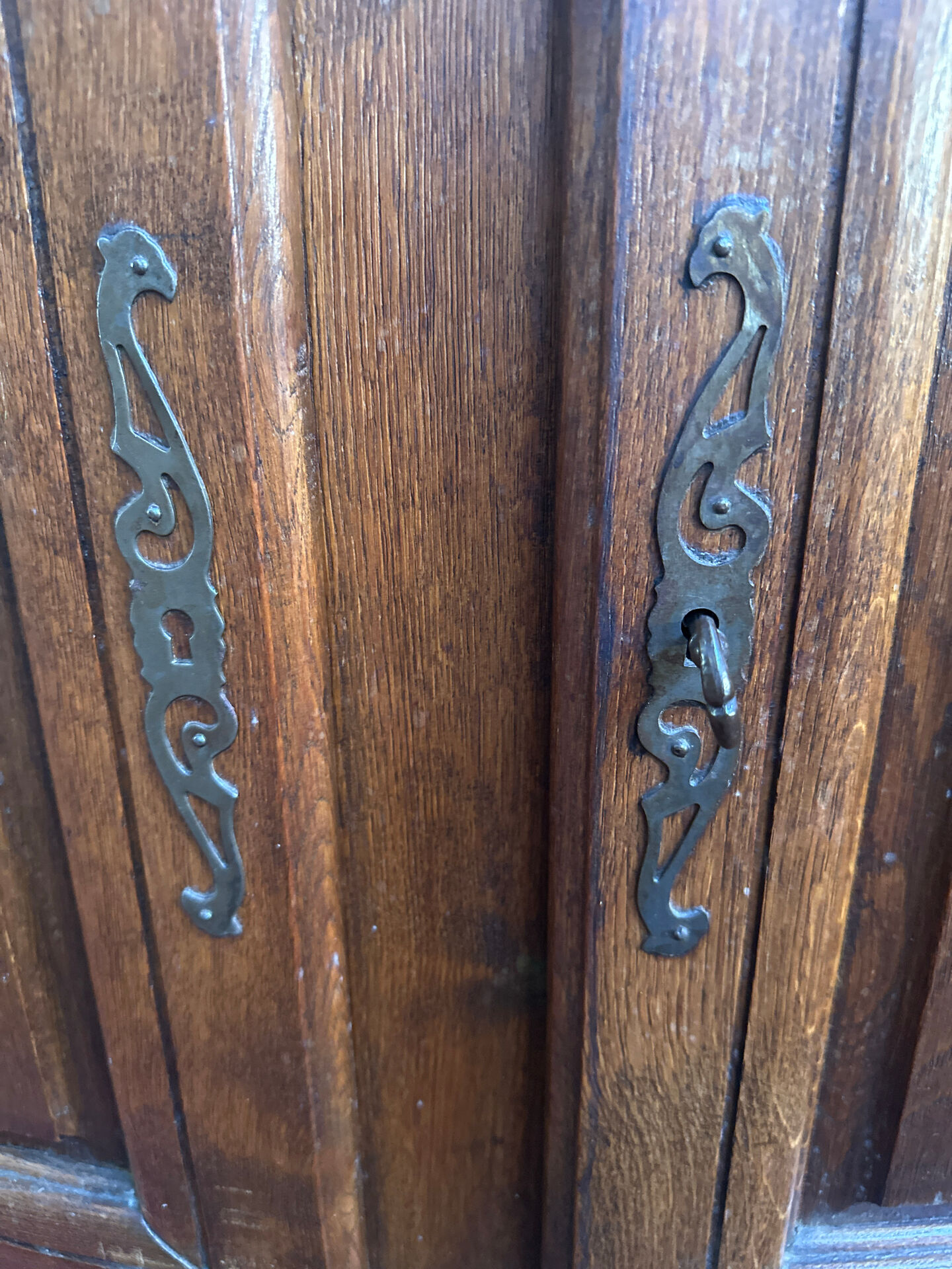 Oak corner unit