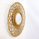 Oval wicker mirror, 60x50cm
