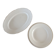1 dish and 5 plates iron earth cream patina