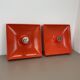 Set of 2 Cubic VERNER PANTON Style RED Wall Light by SÖLKEN Leuchten, 1970s