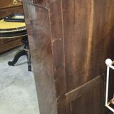 Flamed mahogany secretary from the Restoration period.