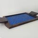 Art deco cathedral glass serving tray 1940s/1950s