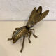 Mouche cendrier en métal doré