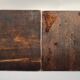 Pair of Swedish carved wooden candlesticks – Steneby H.F. – design bru