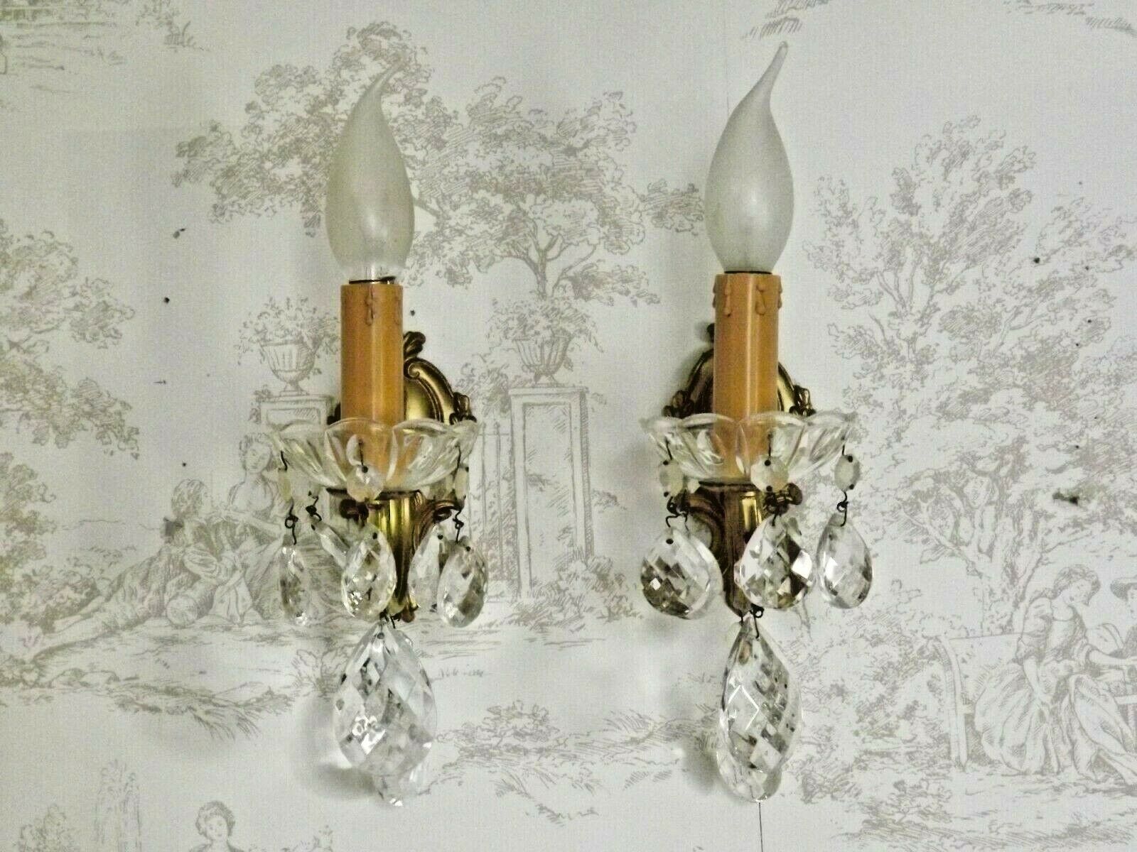Paire d'appliques bronze