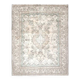 Tapis d'aire vintage persan fait main en laine et coton beige des années 1970 285x362