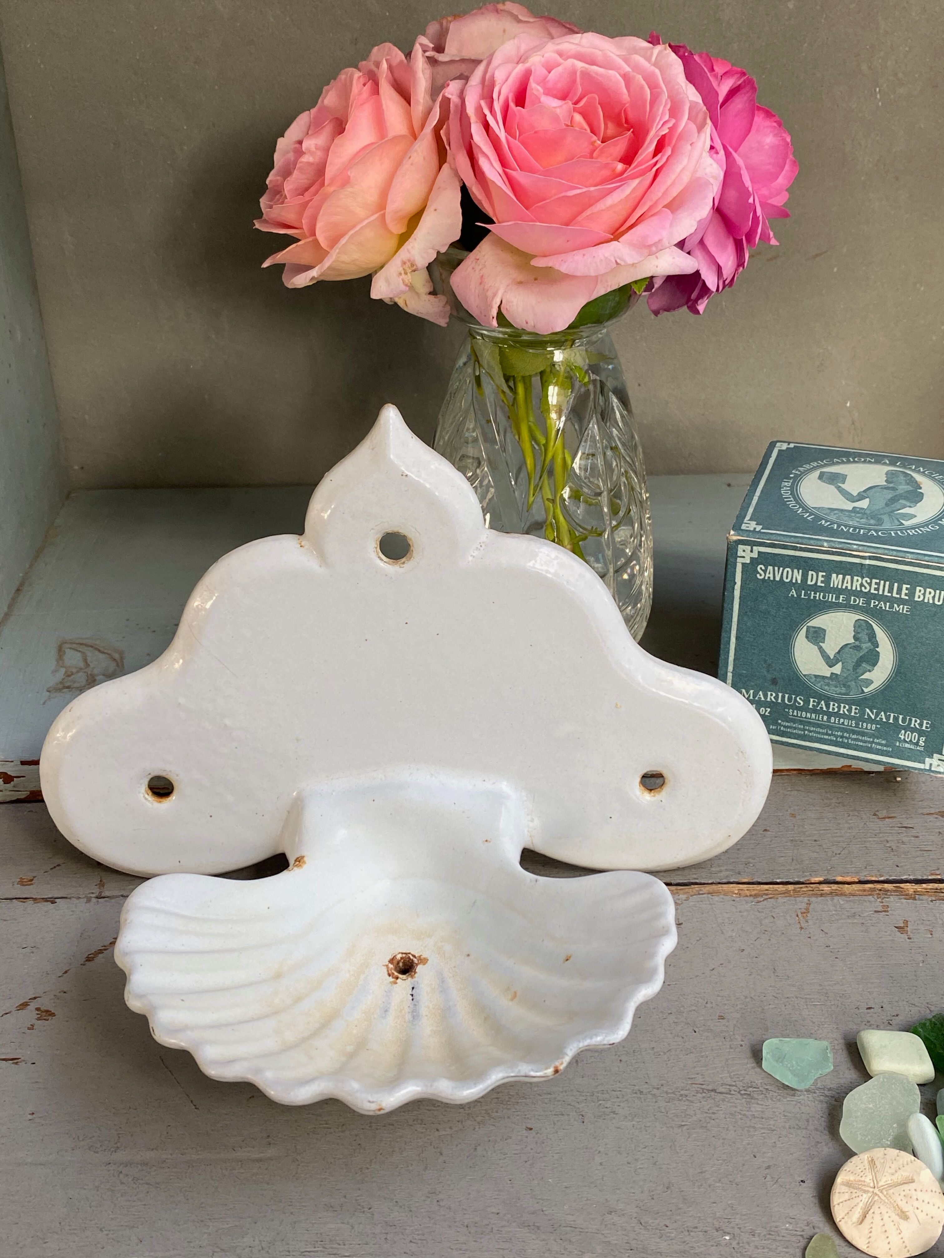 Enamelled soap holder size XL