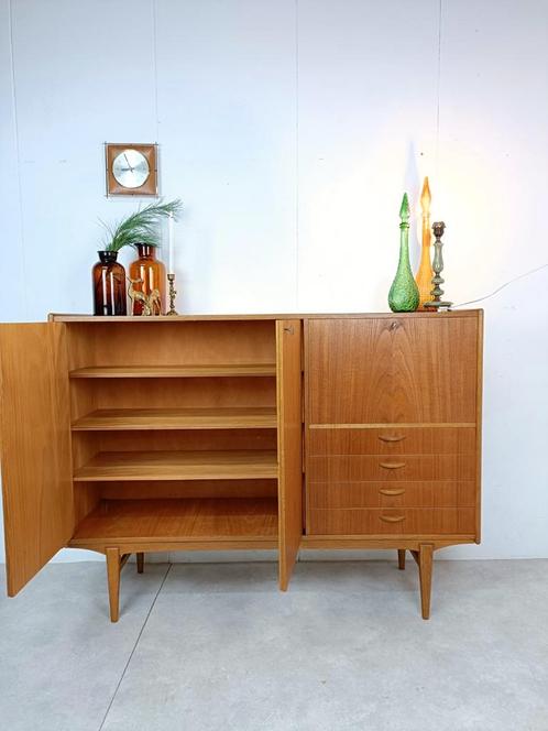 Vintage Scandinavian teak wall unit