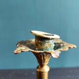Antique French bronze candlestick