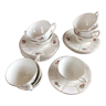 Set of 9 cups Prado Digoin and Sarreguemines