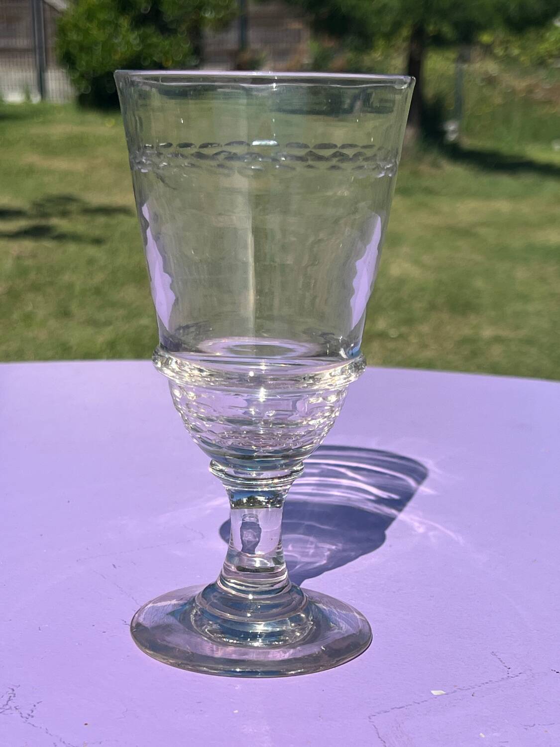 Ancien verre à absinthe verre soufflé XIXème