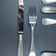 Set of 6 knives & 6 forks Christofle model silver metal beads