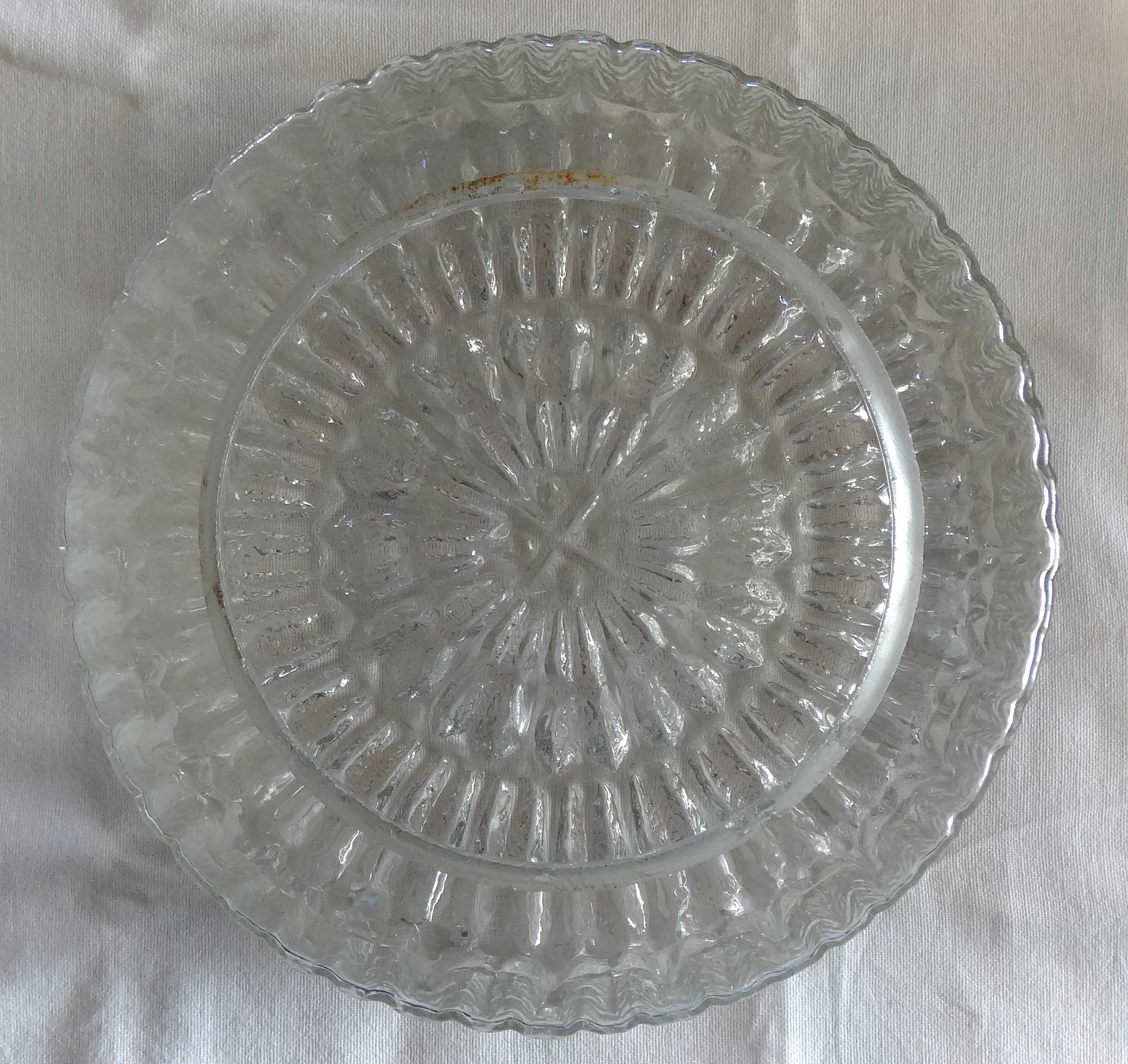 Round cleated vintage glass ceiling