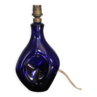 Cobalt blue glass table lamp, table lamp, bedside lamp