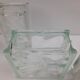 3 vintage glass brick vases