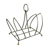 Porte-revue design en métal art déco