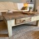 Solid wood coffee table