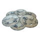 6 “Oxford” ironstone dessert plates from Choisy le Roi