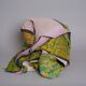 Kantha sari couvre-lit Violet & Vert