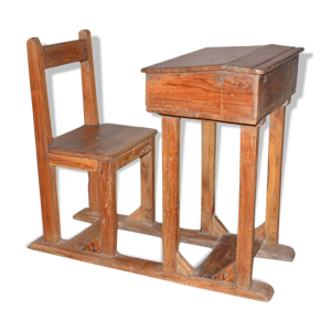 ancien pupitre-chaise - birman