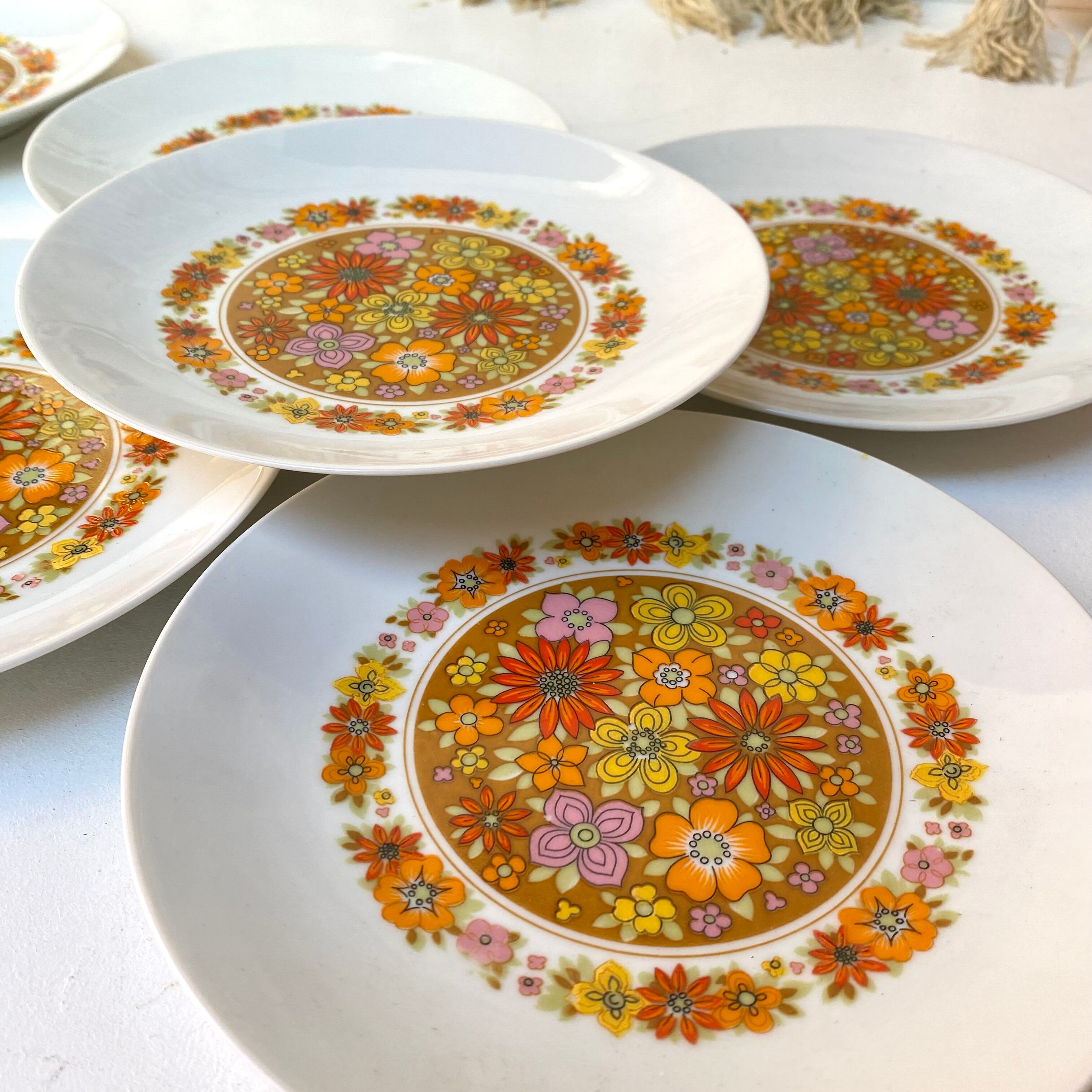 Vintage dessert plates made of bavaria Germany porcelain
