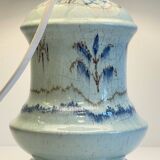 Chic vintage blue ceramic lamp
